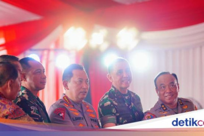 Kapolri-Panglima TNI Launching Gugus Tugas Polri Dukung Program Ketahanan Pangan Prabowo