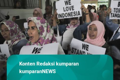 Momen Emak-emak Ricuh Usai Praperadilan Tom Lembong Ditolak